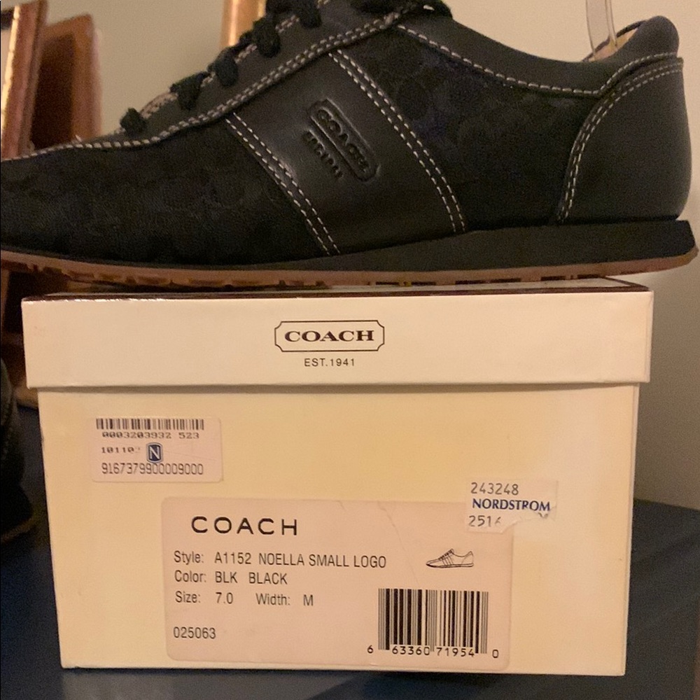 Coach - Noella Retro Black Sneakers - Picture 12 of 12